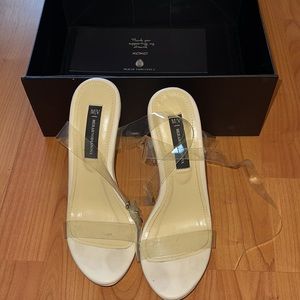 Merah vodianova size 36 plastic strap heels!